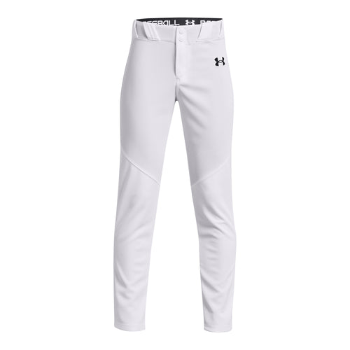 Boys' Under Armour Youth Utility Baseball Pants - 100 - WHITE/BLACK