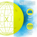 Franklin X-40 6-Pack Outdoor Pickleballs - OPTICYEL