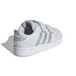 Girls' Adidas Toddler Grand Court Print Hook-and-Loop Shoes