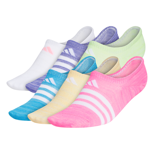 Girls' Adidas Superlite2 No Show 6-Pack Socks - POP