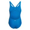 Girls' Adidas Youth 3-Stripes Swimsuit - BLUE