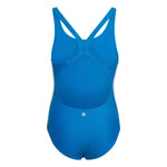 Girls' Adidas Youth 3-Stripes Swimsuit - BLUE