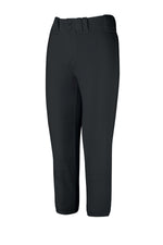 Girls' Mizuno Youth Belted Softball Pant - 9090 - BLACK