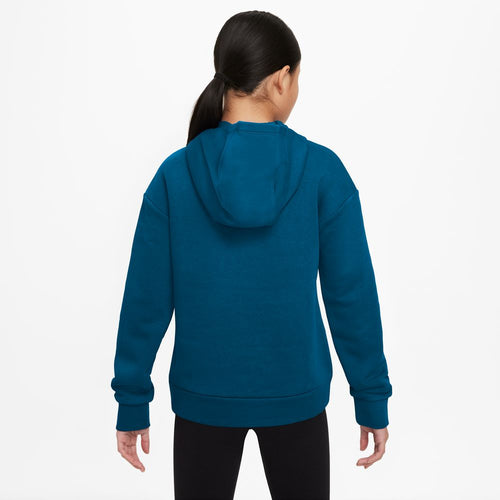 Girls' Nike Youth Fleece Hoodie - 460 - VALERIAN BLUE