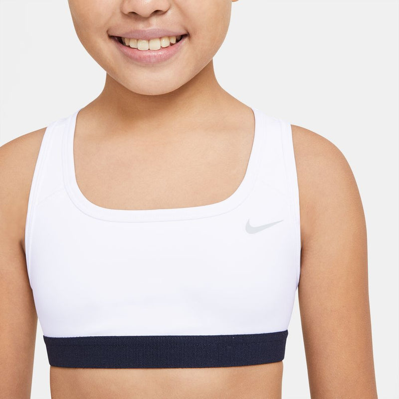 Girls' Nike Youth Swoosh Bra - 100 - WHITE
