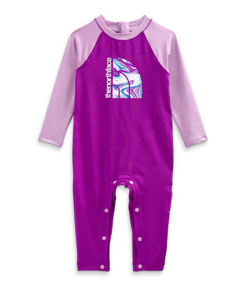 Girls' The North Face Infant Amphibious Sun One-Piece - HCP PURP