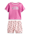 Girls' The North Face Infant Cotton Summer Set - IQ1 PINK