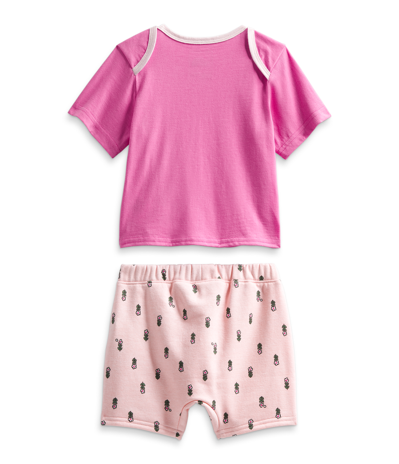 Girls' The North Face Infant Cotton Summer Set - IQ1 PINK