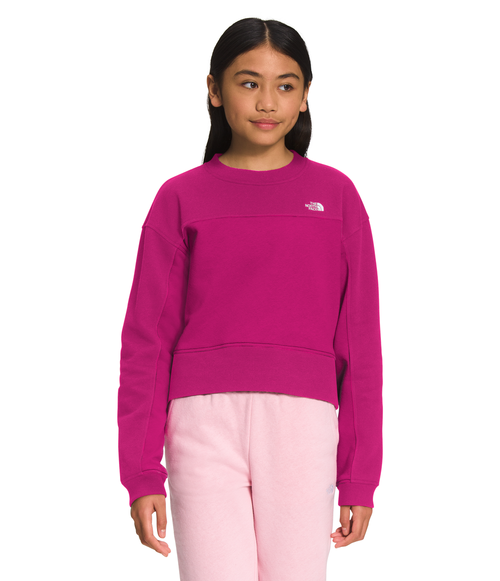 Girls' The North Face Youth Camp Fleece Crew - 146 PINK