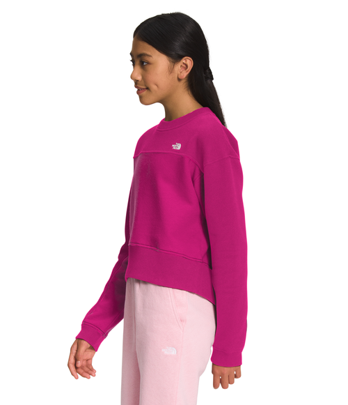 Girls' The North Face Youth Camp Fleece Crew - 146 PINK