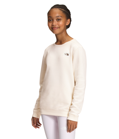 Girls' The North Face Youth Heritage Patch Crew - R8R WHIT