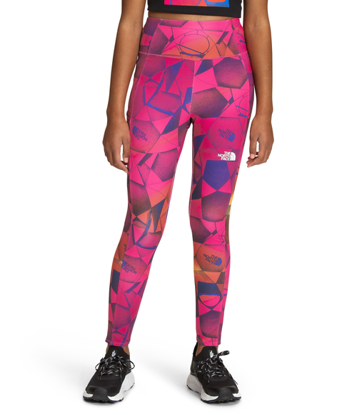 Girls' The North Face Youth Printed Never Stop Tights - 96J
