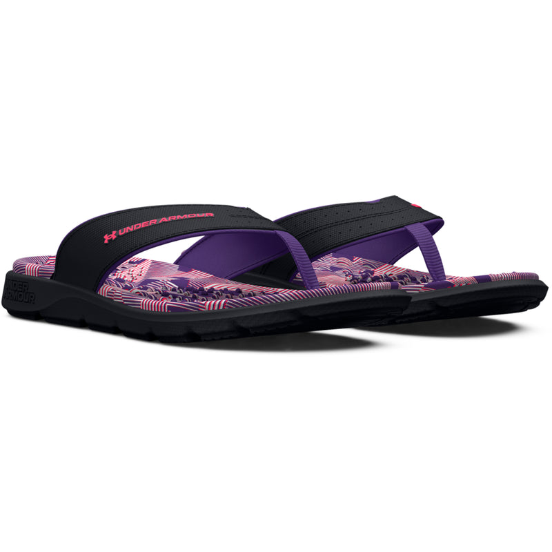 Girls' Under Armour Ignite Marbella Graphic Sandals - 001 - BLACK