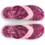 Girls' Under Armour Ignite Marbella Graphic Sandals - 600 - PINK