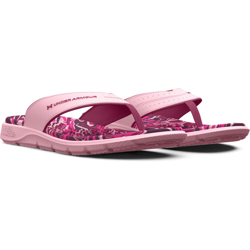 Girls' Under Armour Ignite Marbella Graphic Sandals - 600 - PINK