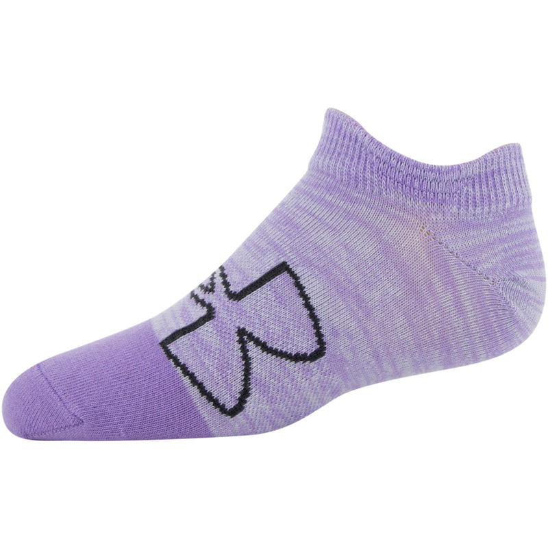 Girls' Under Armour Youth Essential No Show 6-Pack Socks - 204/104