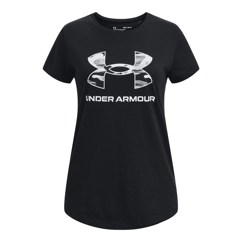 Girls' Under Armour Youth Sportstyle Graphic Tee - 005 - BLACK