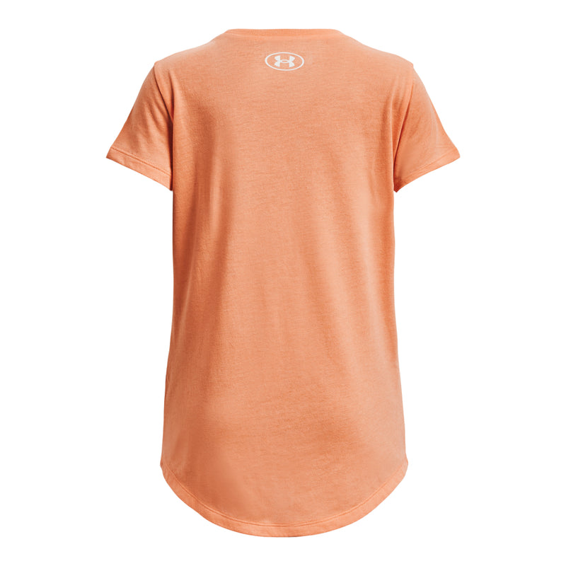 Girls' Under Armour Youth Sportstyle Graphic Tee - 869 - MELLOW ORANGE