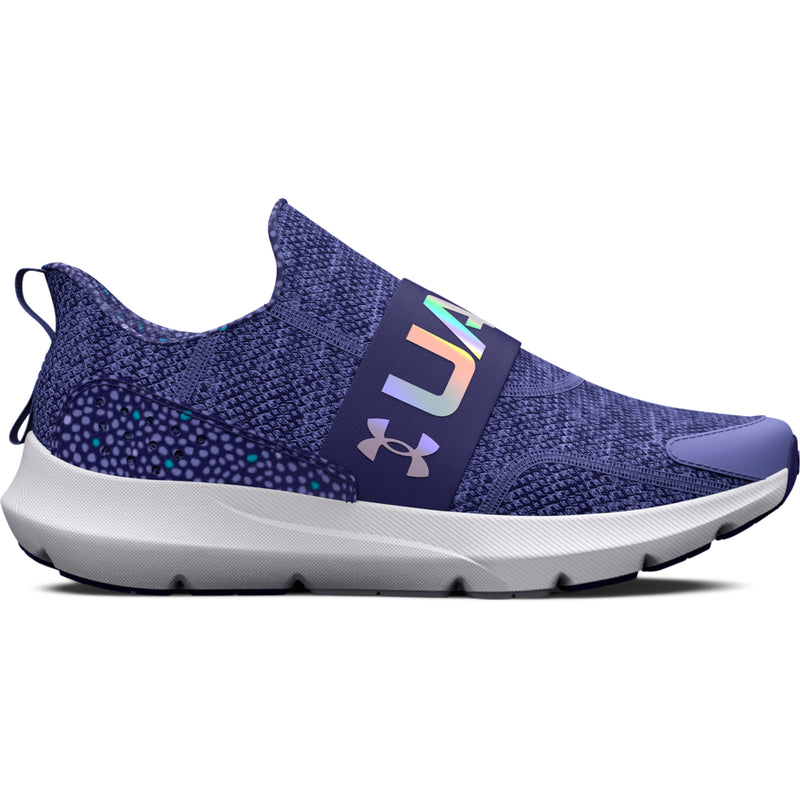 Girls' Under Armour Youth Surge 3 Slip On Print - 401 PURP