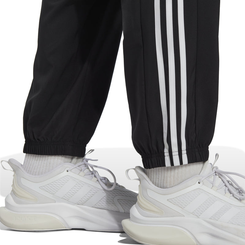 Men's Adidas AEROREADY Essentials Elastic Cuff Woven 3-Stripes Pant