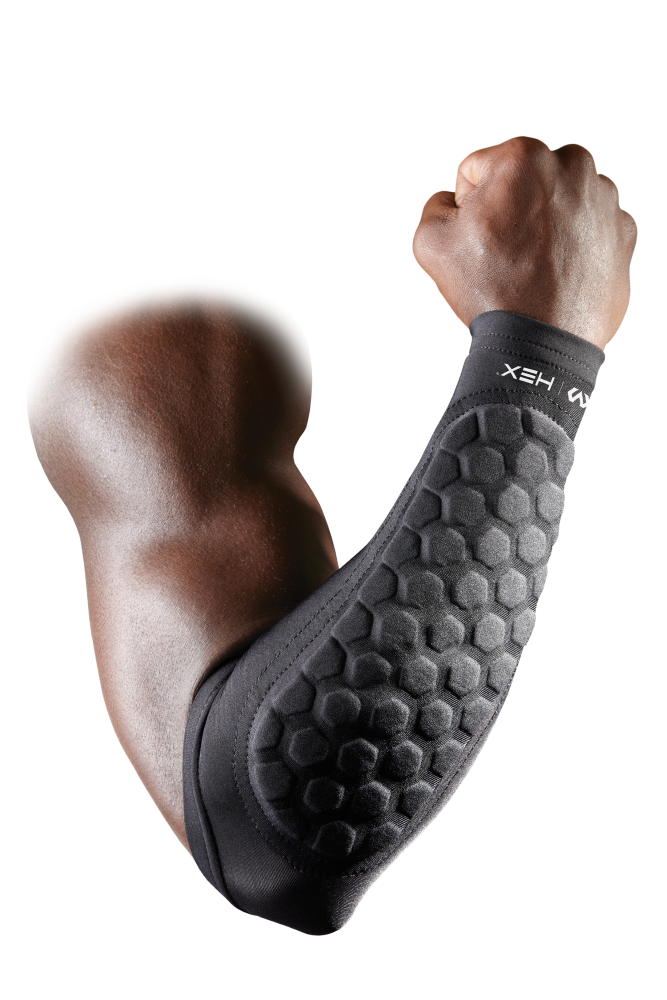 McDavid Hex Padded Forearm Sleeves  - BLACK