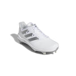 Men's Adidas Adizero Afterburner 8 Baseball Cleats - WHITE/SILVER