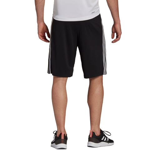 Men's Adidas Designed 2 Move 3-Stripes Primeblue Shorts - BLACK