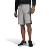 Men's Adidas Essential Fleece 3-Stripes Short - GREY