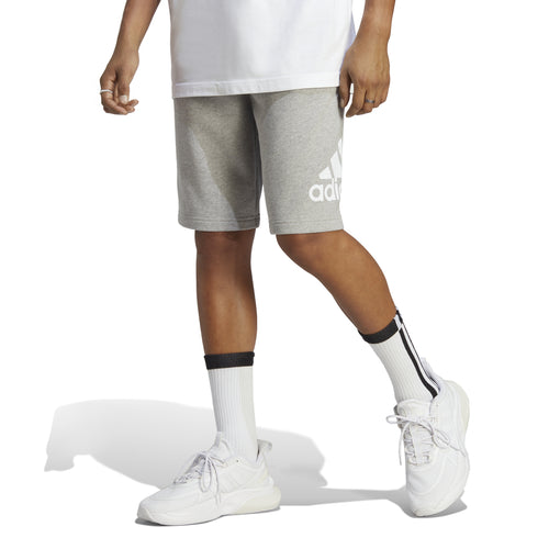 Men's Adidas Essentials Big Logo French Terry Shorts - GREY