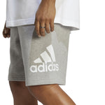 Men's Adidas Essentials Big Logo French Terry Shorts - GREY