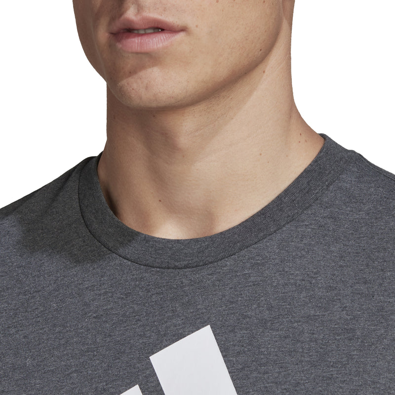 Men's Adidas Essentials Big Logo T-Shirt - DARK GREY