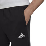 Men's Adidas Essentials Fleece Regular Tapered Jogger Pants - BLACK