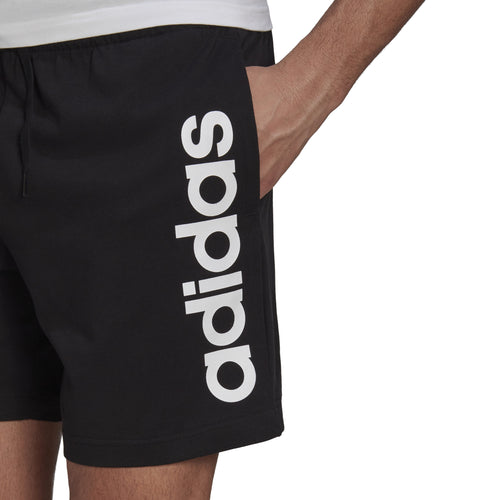 Men's Adidas Essentials Linear Logo Short - BLACK