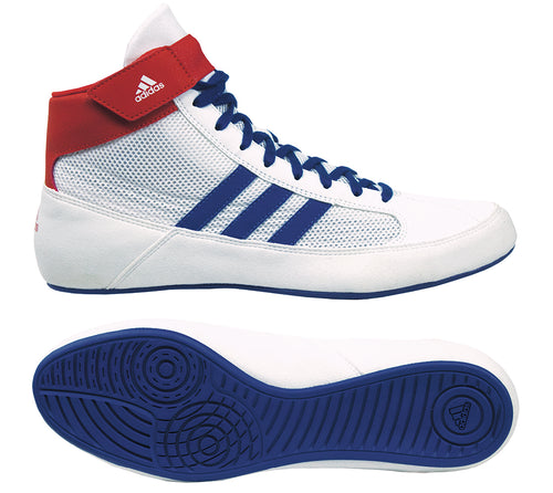 Men's Adidas HVC 2 Wrestling Shoes - WHITE