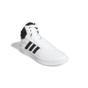 Men's Adidas Hoops 3.0 Mid - WHITE/BLACK