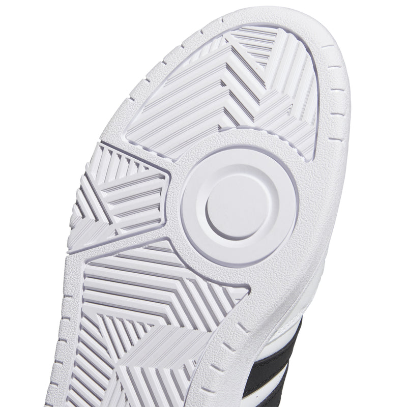 Men's Adidas Hoops 3.0 Mid - WHITE/BLACK