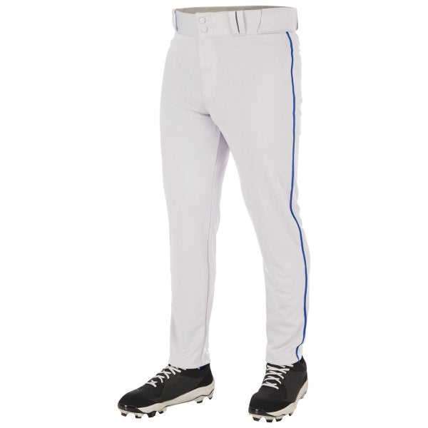 Men's Champro Triple Crown 2.0 Tapered Bottom Baseball Pants with Braid - WHI/ROYA