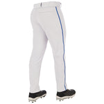 Men's Champro Triple Crown 2.0 Tapered Bottom Baseball Pants with Braid - WHI/ROYA
