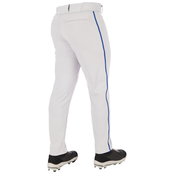 Men's Champro Triple Crown 2.0 Tapered Bottom Baseball Pants with Braid - WHI/ROYA