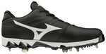 Men's Mizuno 9-Spike Ambition Metal Baseball Cleats - 9000 - BLACK