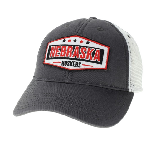 Men's Nebraska Huskers Show Trucker Hat - GREY/WHITE
