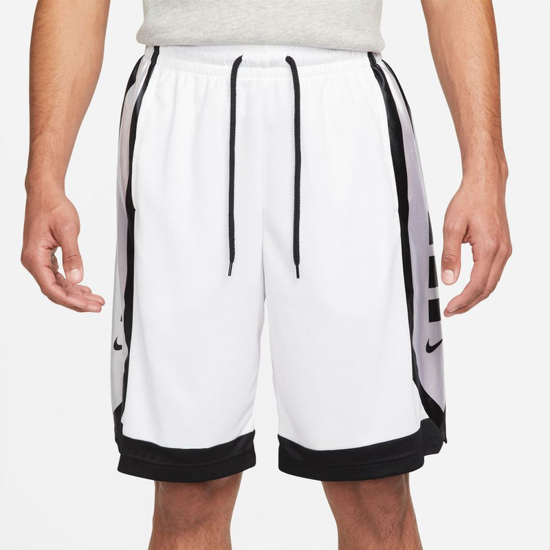 Men's Nike 10" Elite Basketball Shorts - 100 - WHITE/BLACK