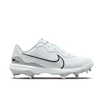 Men's Nike Alpha Huarache Varsity 4 Low Baseball Cleats - 100 - WHITE/BLACK