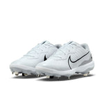 Men's Nike Alpha Huarache Varsity 4 Low Baseball Cleats - 100 - WHITE/BLACK