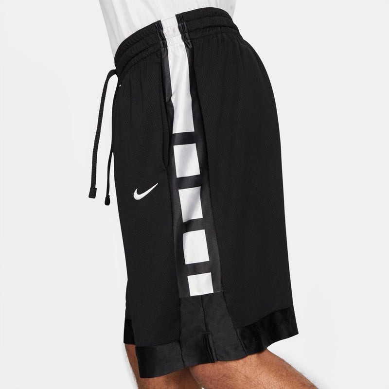 Men's Nike Dri-Fit Elite Stripe Basketball Short - 010 - BLACK