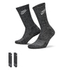 Men's Nike Everday Plus Cushioned Crew Socks - 010 - BLACK