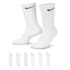 Men's Nike Everyday Cushioned 6-Pack Crew Socks - 100 - WHITE