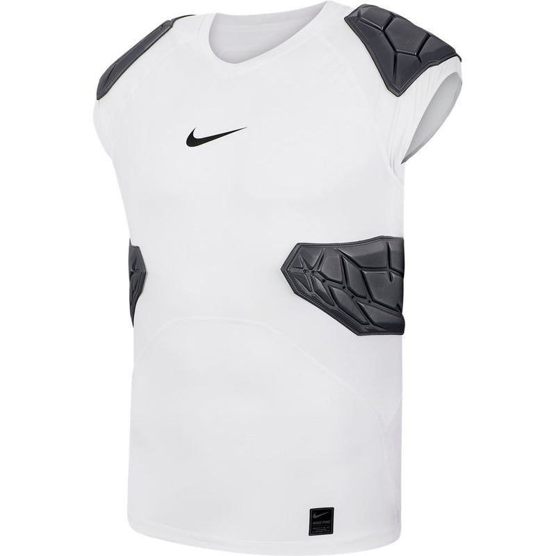 Men's Nike Pro Hyperstrong 4-Pad Top - 100 - WHITE/BLACK