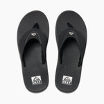 Men's Reef Fanning Sandals - BLACK/SILVER