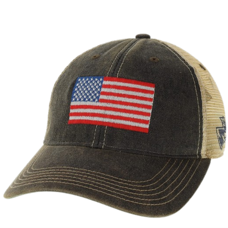 Men's UNK Lopers Flag Trucker Hat - BLACK